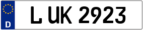 Trailer License Plate